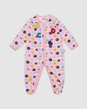 Looney Tunes Playsuit: Unisex  Playsuits and Gift Set Cradle Pink | GCDS